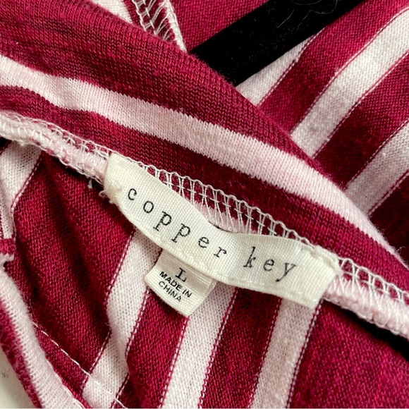 Women’s Copper Key High Neck Skater Dress - Red/White Stripe in Large - Picture 7 of 11